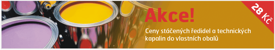 Akce stáčecích ředidel